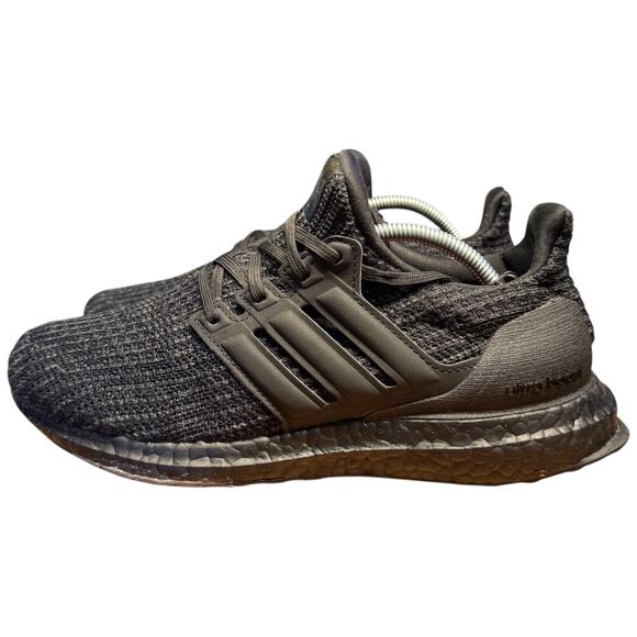 ADIDAS Ultraboost 4.0 DNA Women's 7.5 Triple Black Sneakers Running Shoes *READ* - Picture 1 of 14